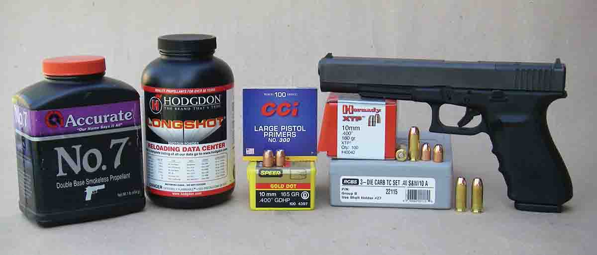 Handloads were developed that duplicated or exceeded factory load velocities while staying within industry pressure limits.